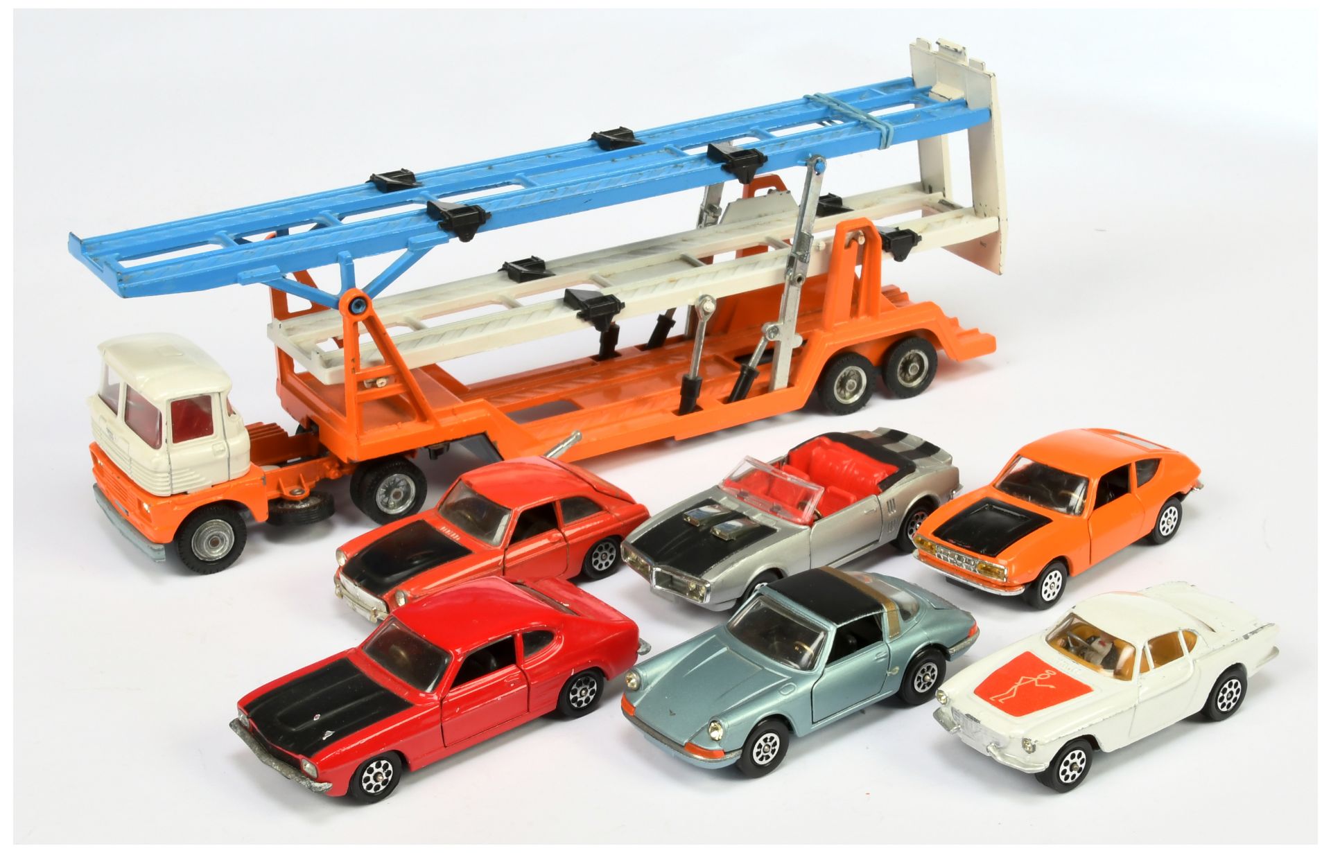 Corgi Toys Unboxed Transporter Gift Set - To Include Scammell Handyman Tri-Decker - White, orange...