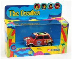 Corgi 04440 "The Beatles" Psychedelic Mini - Red body with colorful Psychedelic Trim - Mint inclu...