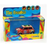 Corgi 04440 "The Beatles" Psychedelic Mini - Red body with colorful Psychedelic Trim - Mint inclu...