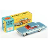 Corgi Toys 235 Oldsmobile Super 88 - Steel blue with white side flashes, red interior, silver tri...