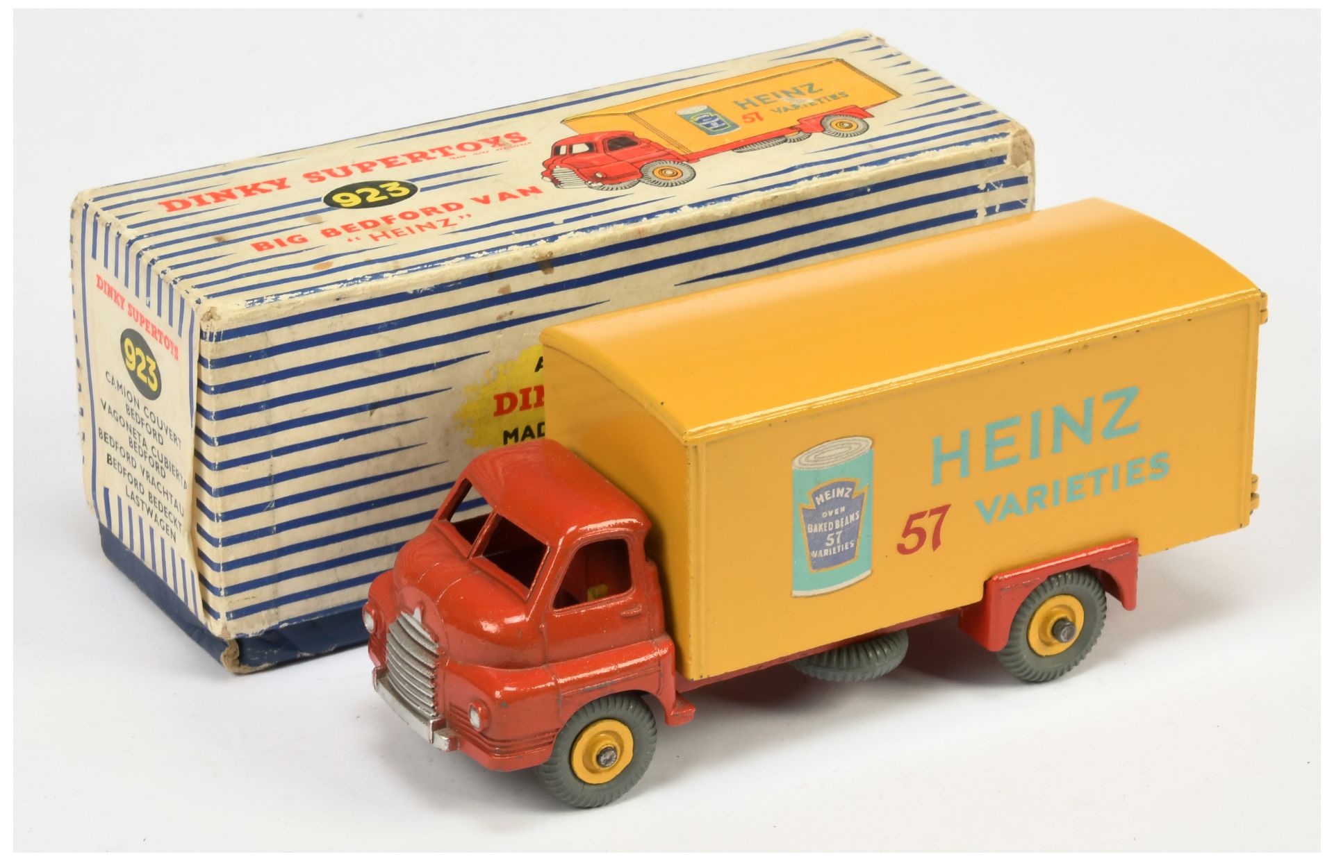 Dinky Toys 923 Big Bedford Van "Heinz 57 Varieties"  - Red cab and chassis, yellow back and super...