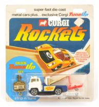 Corgi Toys Rockets D933 Ford Holmes Wrecker - White, blue, gold booms, red plastics with Instruct...