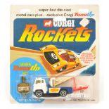Corgi Toys Rockets D933 Ford Holmes Wrecker - White, blue, gold booms, red plastics with Instruct...