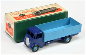 Dinky toys 511 Guy (type 1) 4-Ton LorryTwo-Tone blue, rigid hubs, silver trim and tow hook