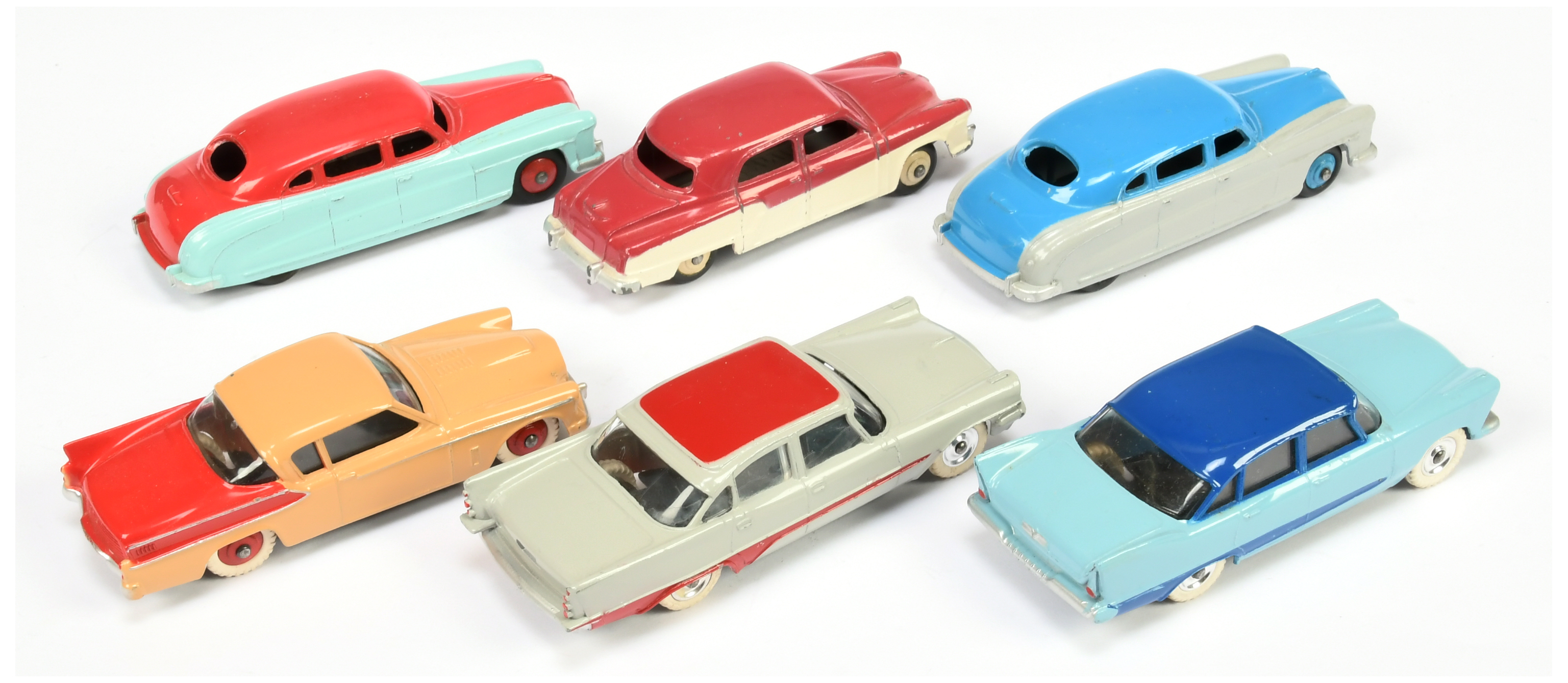 Dinky Toys Unboxed Group To Include Plymouth Plaza - Two-Tone blue, De Soto Fireflite - Grey and ... - Image 2 of 2