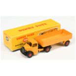 Dinky Toys 409 Bedford Articulated truck And trailer - Deep yellow, black, red rigid and supertoy...