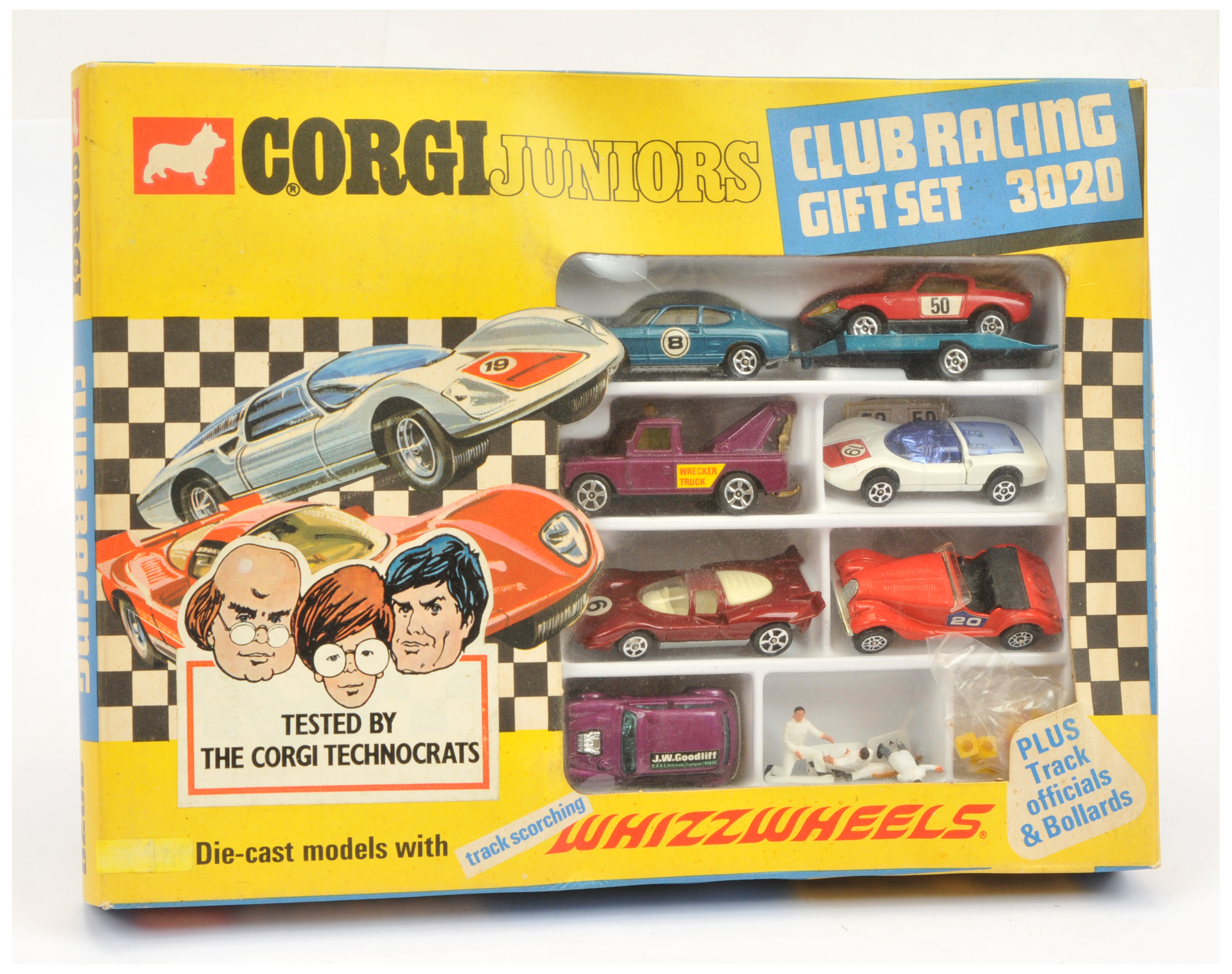 Corgi Toys Juniors 3020 "Club Racing" Gift Set To Include 7 Pieces- Ford Capri, Land Rover Wrecke...