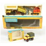 Corgi Toys GS2 Gift Set To Include - Mercedes Unimog With Goose dumper - Maroon and Yellow, Pries...