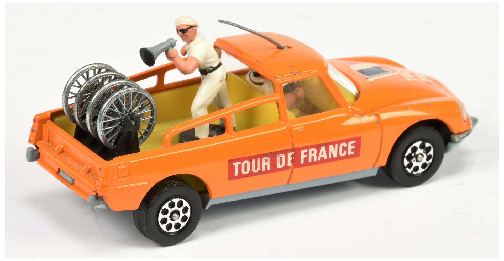 Corgi Toys Pre-Production Colour Trail Citroen DS "Paramount - Tour De France" - Orange body, gre... - Bild 2 aus 2