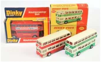 Dinky Toys Leyland Atlantean Bus Group (1) 292 "Ribble" - Two-Tone Off white and red including in...