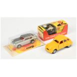 Corgi Juniors "James Bond" A Pair (1) 40 Aston Martin DB5 - Metallic silver, red interior - Mint ...