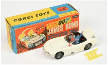 Corgi Toys 336 "James Bond" Toyota 2000GT Taken From The film "You Only Live Twice" - White body,...