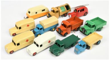 Dinky Toys  Unboxed Group  To Include Austin Covered Wagon - Mid-blue, lemon rigid hubs, Bedford ...