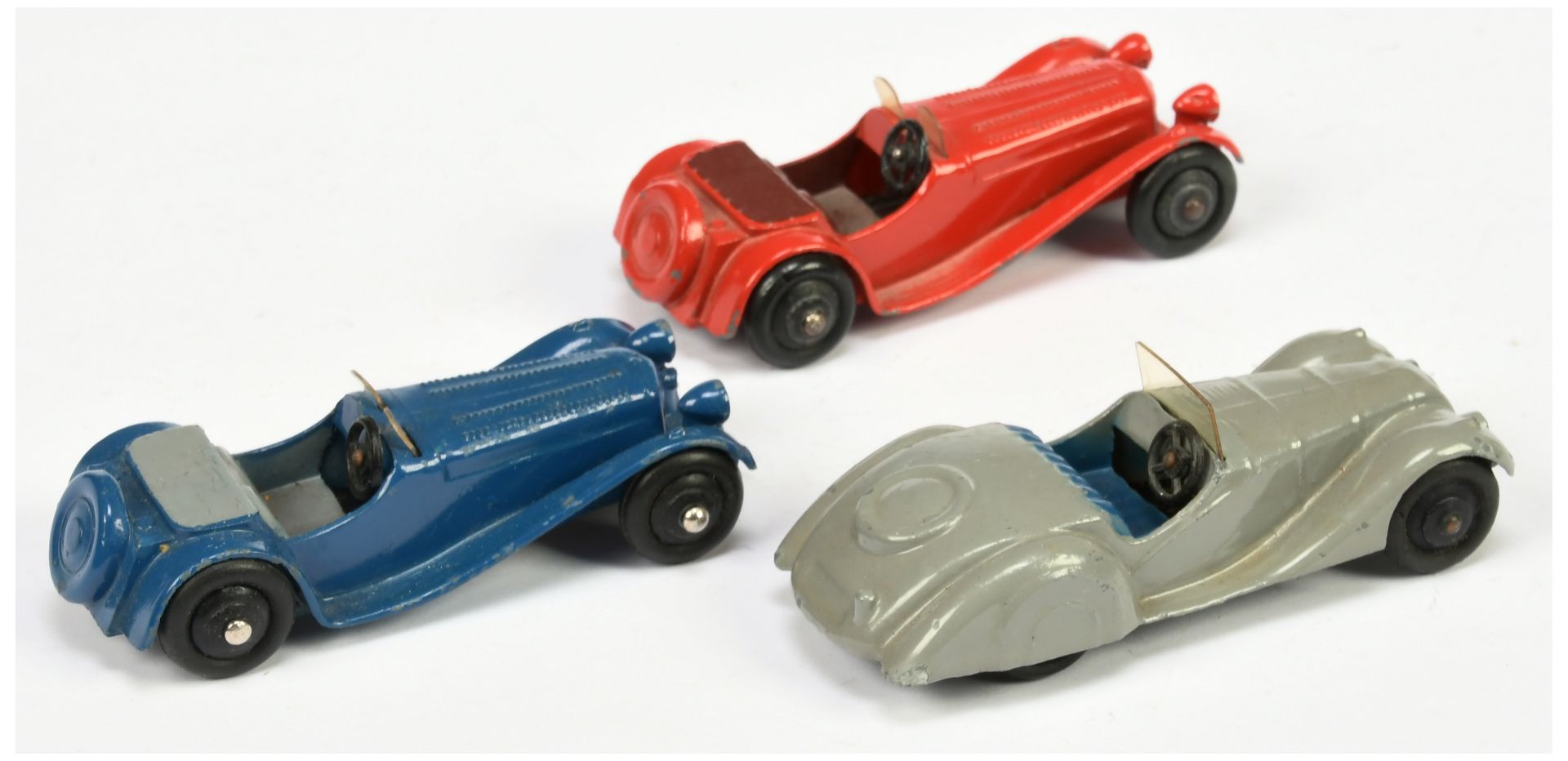 Dinky Toys 38 Series To Include (1) 38a Frazer Nash - Grey body, blue interior, (2) 36f Jaguar SS... - Bild 2 aus 2