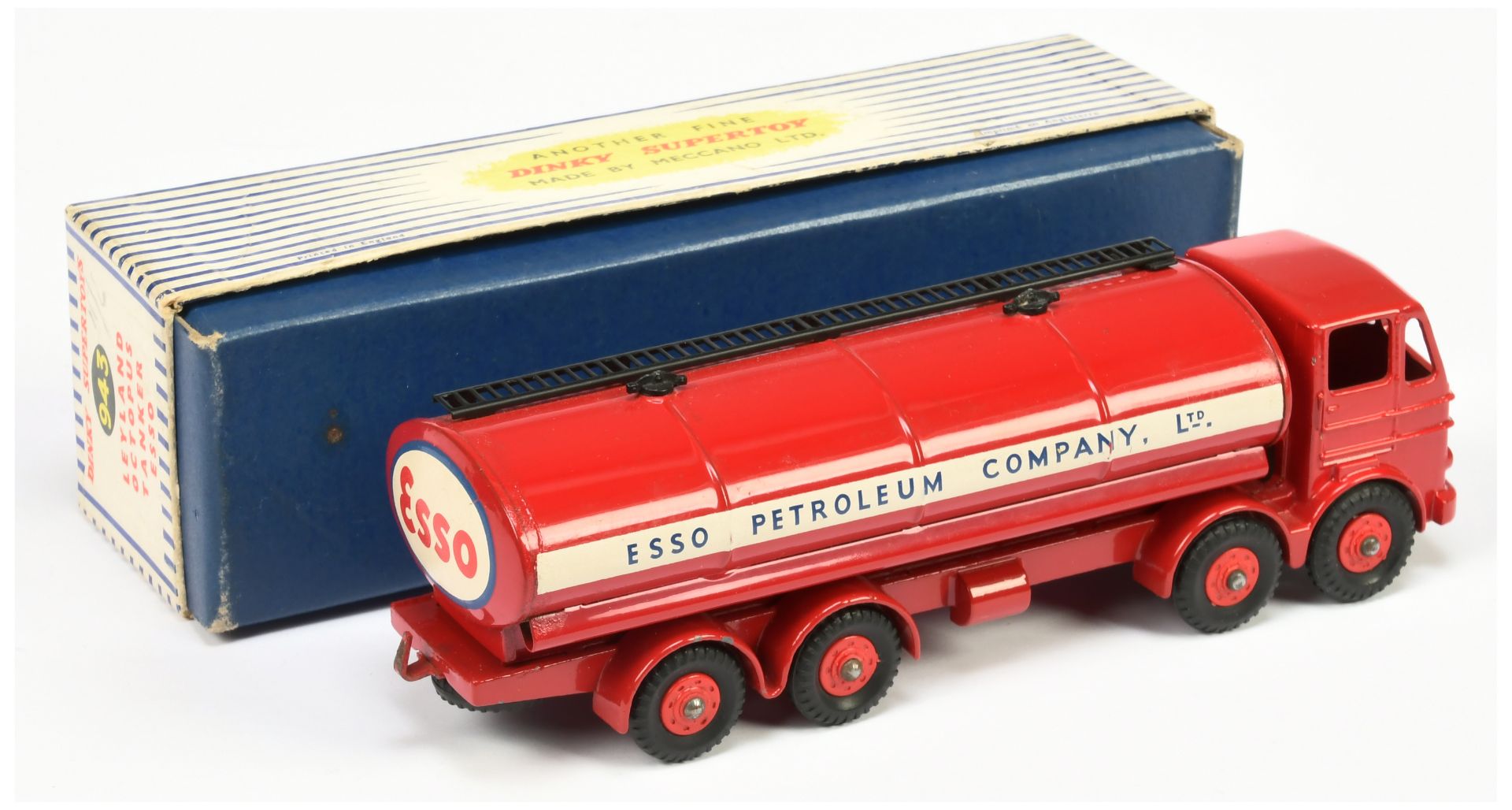 Dinky Toys 943 Leyland Octopus Tanker "Esso Petroleum company Ltd" - Red including harder to find... - Bild 2 aus 2