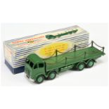 Dinky Toys 905  Foden (type 2) Flat Truck With Chains - Green, mid-green supertoy hubs, with blac...