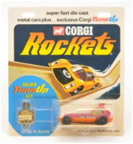 Corgi Toys Rockets D919 "Todd Sweeny's" Stock Car - Purple body, orange chassis, yellow interior ...