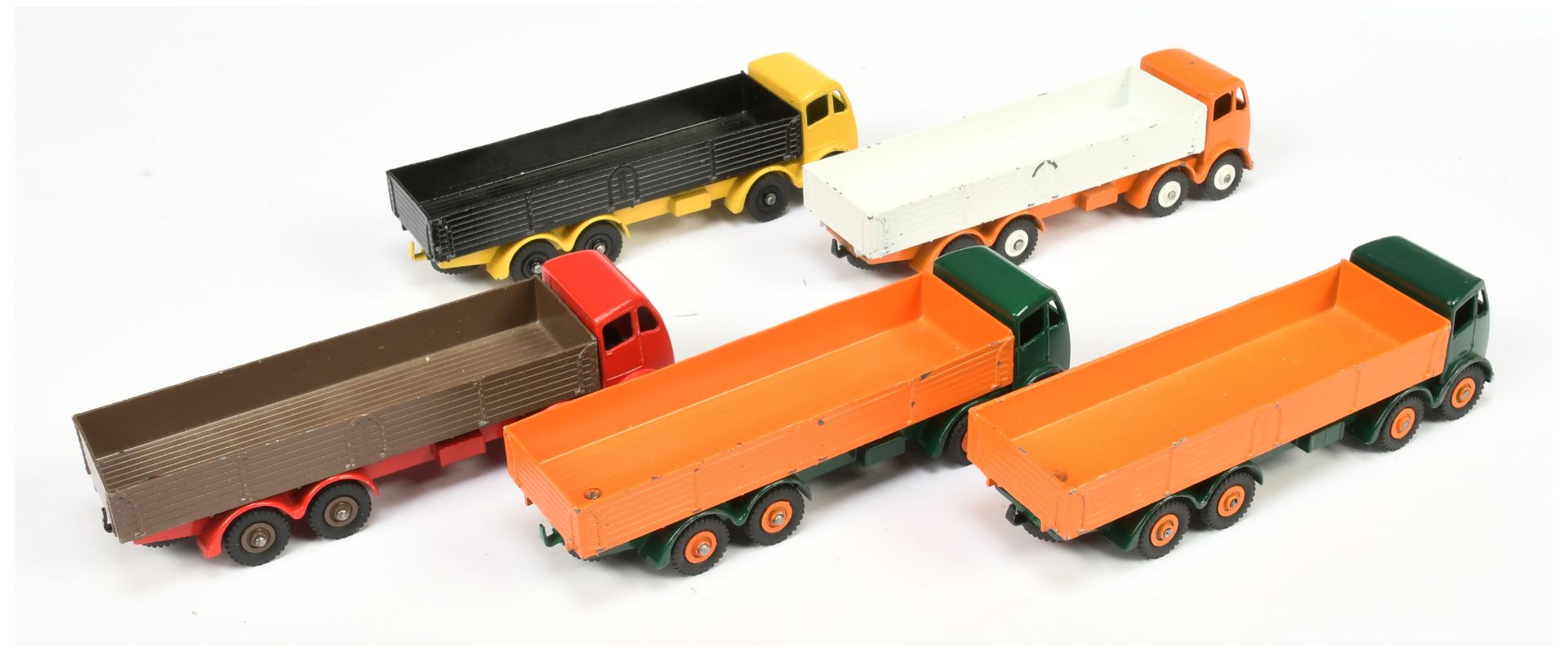 Dinky Toys Unboxed Group of Foden (type 2) Diesel wagons To Include - Orange and white, Yellow an... - Bild 2 aus 2