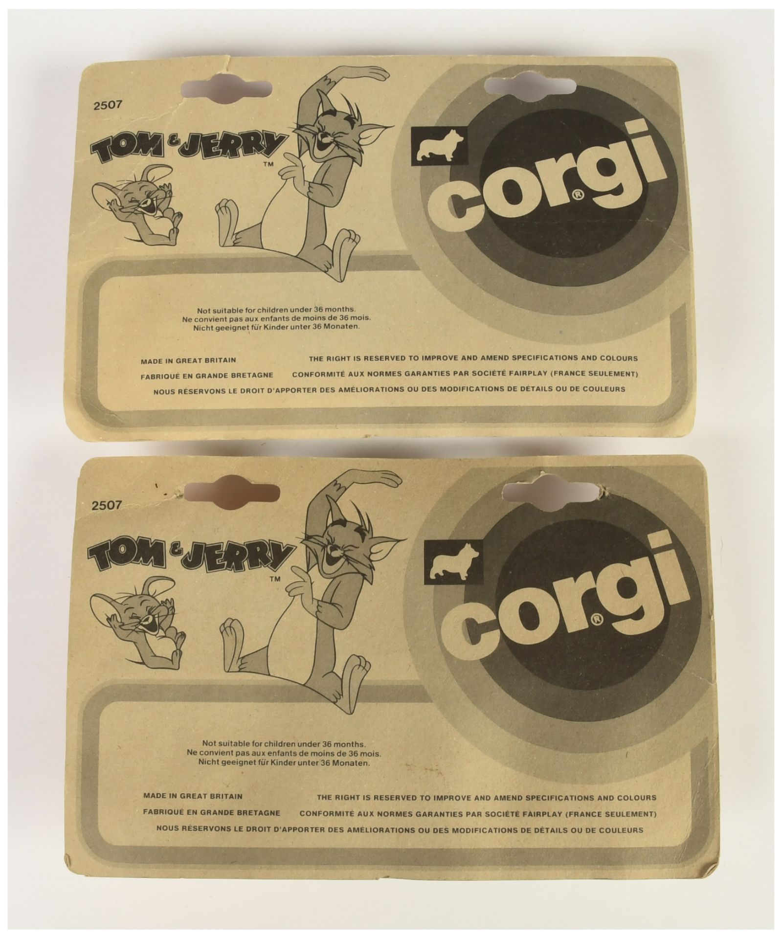 Corgi Juniors 2507 "Tom & Jerry" Twin Packs A Pair (1) - Jerry's car - Orange, green base and can... - Bild 2 aus 2