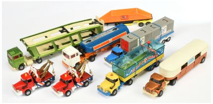 Corgi Toys Unboxed Group Of 8 To Include - Ford Car Transporter, Berliet "Dolphinarium", Berliet ...