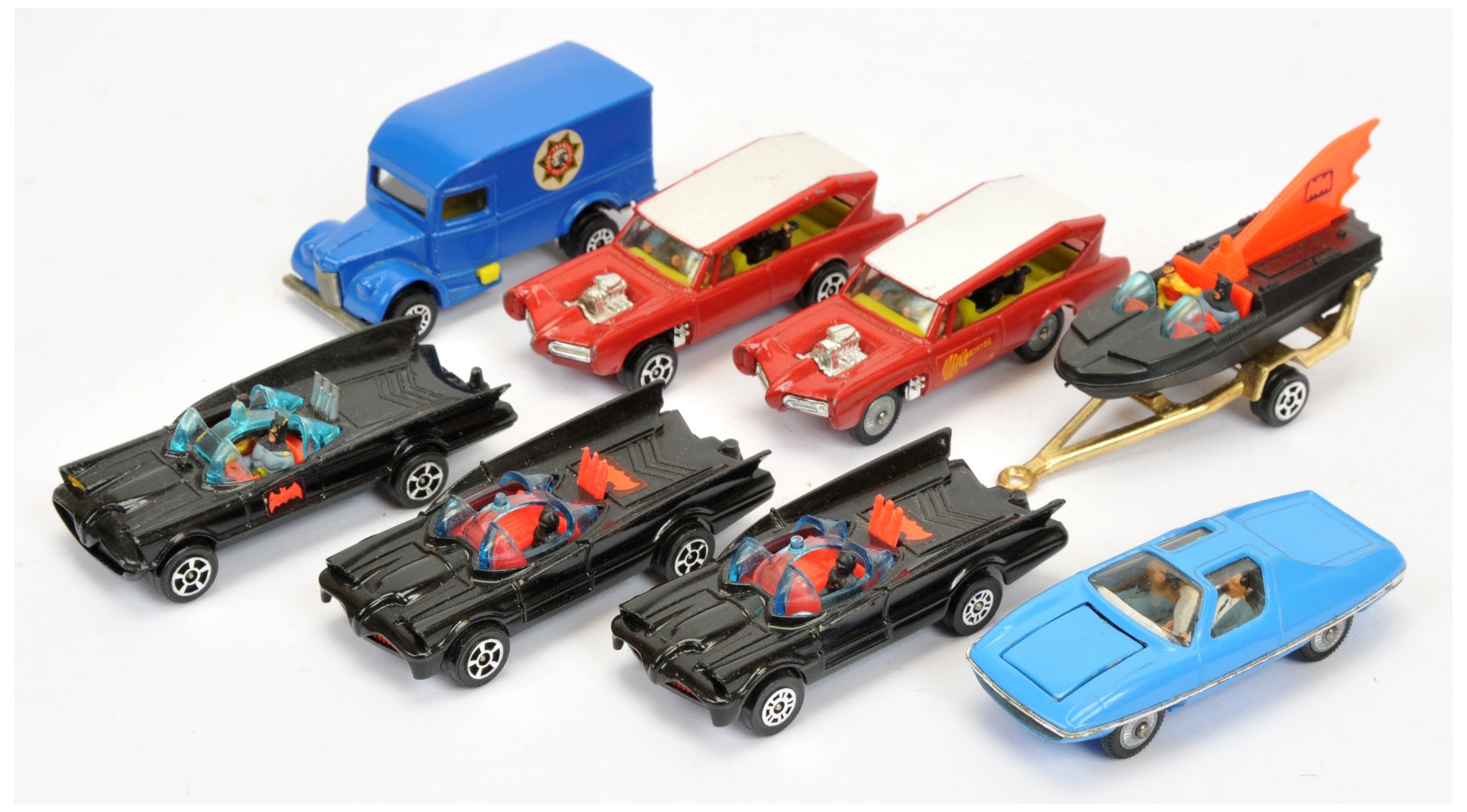 Corgi Toys Juniors Group Of TV & Film Related To Include - "Batman" Batmobile, "The Monkees" Monk...