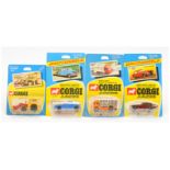 Corgi Toys Juniors Group Of 4 To Include - (1) 25 S & D Refuse Truck - Orange cab and chassis, ch...