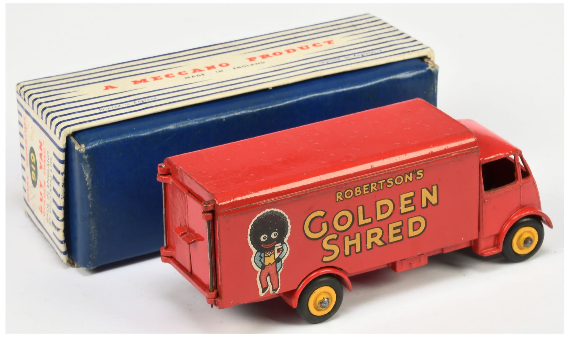 Dinky Toys 919  Guy (type 2) Van "Robertson,s Golden Shred" - Red, yellow supertoy hubs and silve... - Image 2 of 2