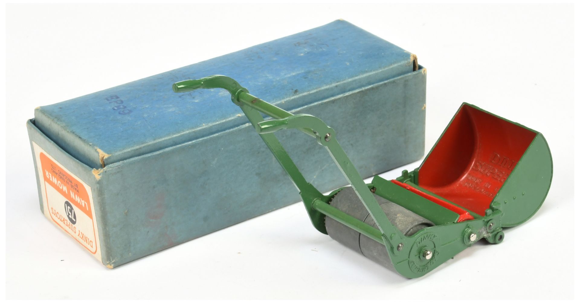 Dinky Toys 751 Lawn Mower - Green and Red with bare metal roller - Bild 2 aus 2