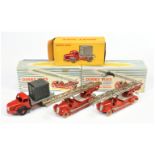 French Dinky Toys 32D Delahaye Auto- Echelle DE Pompiers (A Pair) - Red including convex hubs wit...