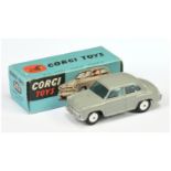 Corgi Toys 202 Morris Cowley Saloon - Grey body, silver trim, flat spun hubs - Good Plus bright e...