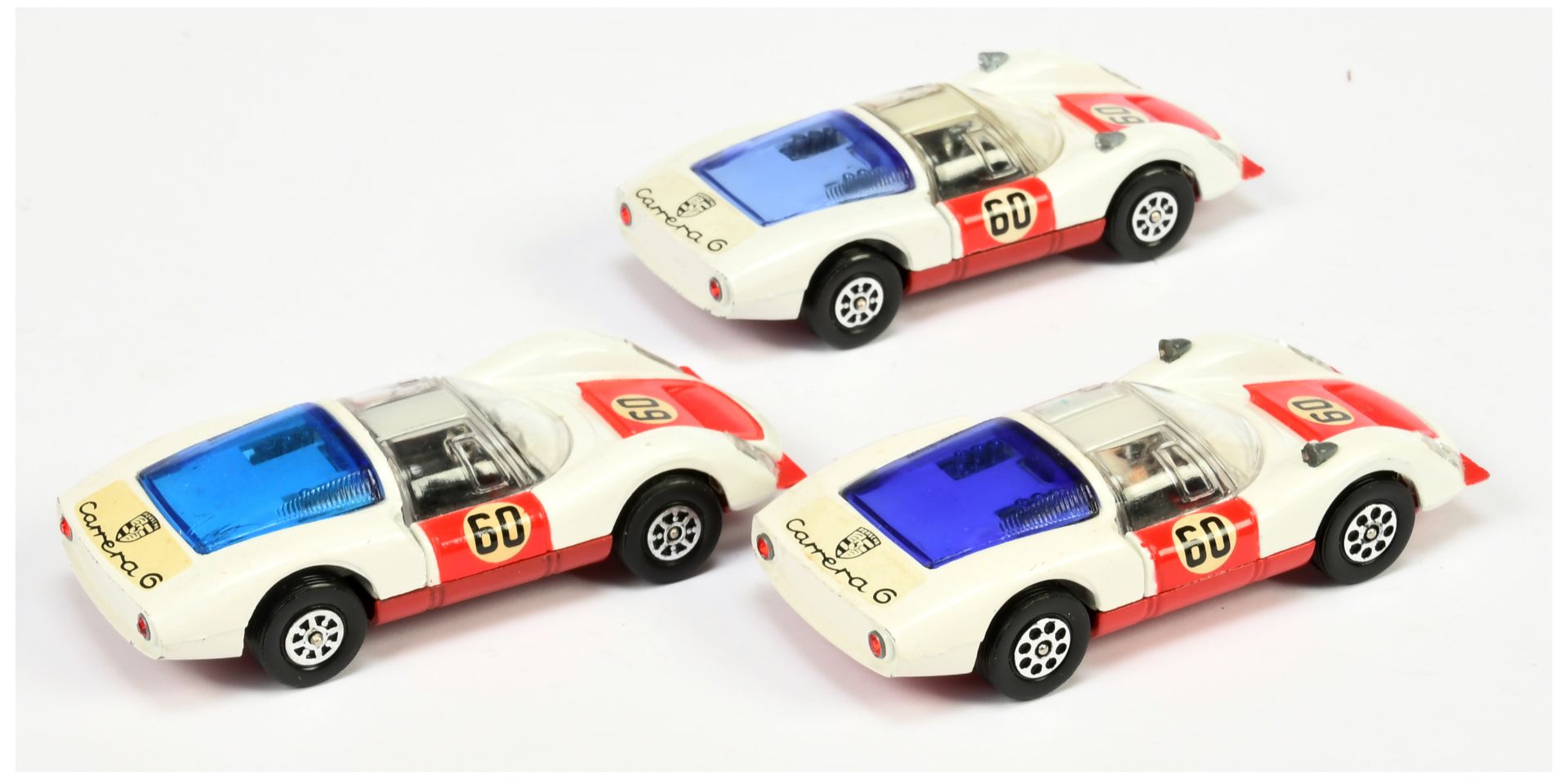 Corgi Toys 371 Porsche Carrera 6 Racing Car  Unboxed Group Of 3 To Include - (1) White Body, red ... - Bild 2 aus 2