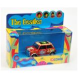 Corgi 04440 "The Beatles" Psychedelic Mini - Red body with colorful Psychedelic Trim - Mint inclu...