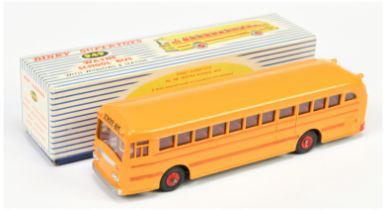 Dinky Toys 949 Wayne School Bus - Yellow body with red interior, plastic hubs, trim and flashes, ...