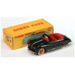 Dinky Toys 106 Austin Atlantic Convertible - Black body, red interior, tonneau and rigid hubs wit...