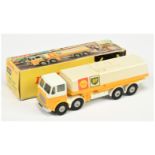 Dinky Toys 944 Leyland Octopus Tanker "Shell-BP" - yellow, white including chassis,off white tank...