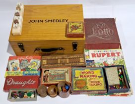 Vintage Board Games & similar with a Wooden Chest