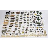 Britains & similar, an unboxed group of lead & plastic agricultural related, farmyard animals & s...