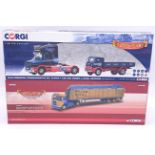 Corgi "Hauliers of Renown", a boxed pair of 1/50 Scale Truck/Trailer models