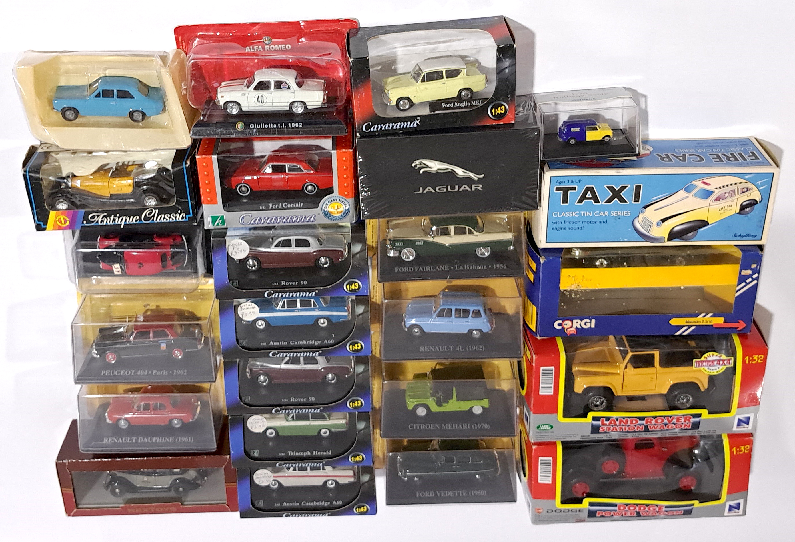 Cararama & similar, a boxed car group