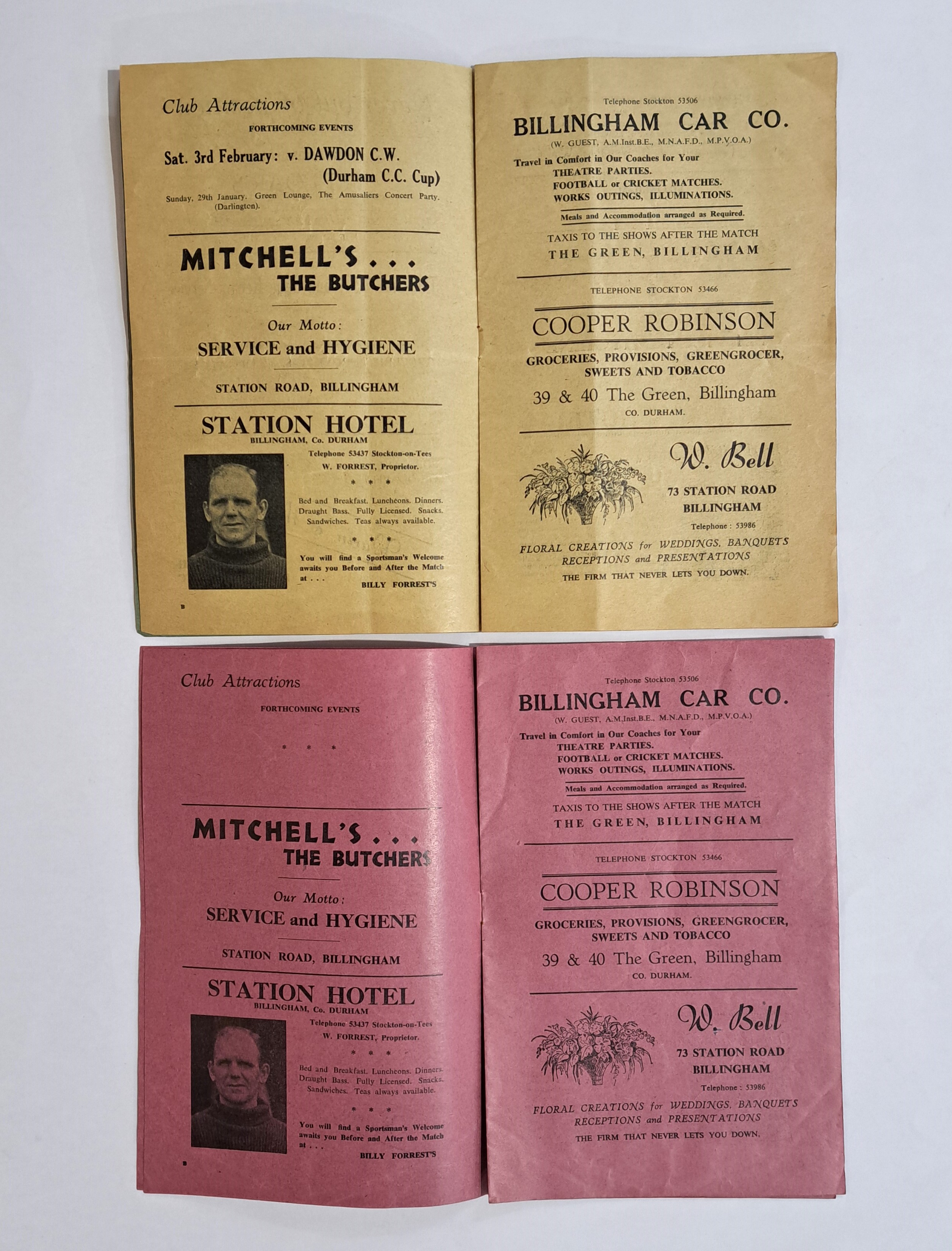 Amateur Football Vintage early 1950's Programmes - Image 4 of 7