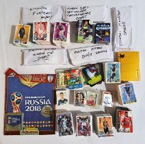 Panini, Match Attax, Topps and similar, a large qty of Football and TV related Trade Cards and St...