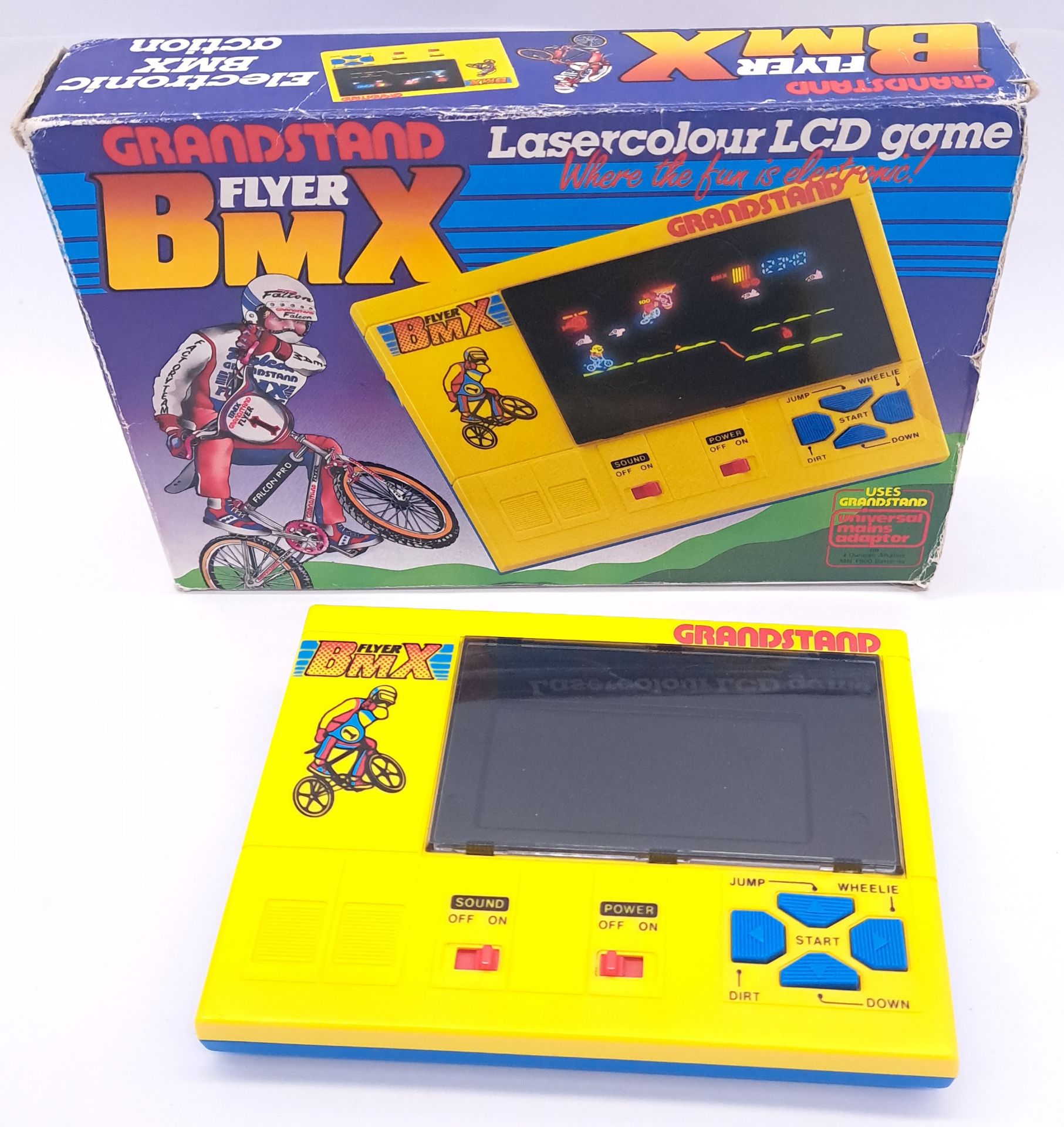 Vintage/Retro Gaming. Grandstand "BMX Flyer" 1983 Handheld  Lasercolour Game Console - Bild 4 aus 6