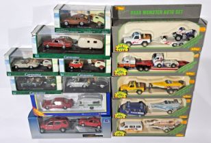 Corgi, Cararama & similar, Truck, Car & Trailer, a boxed group