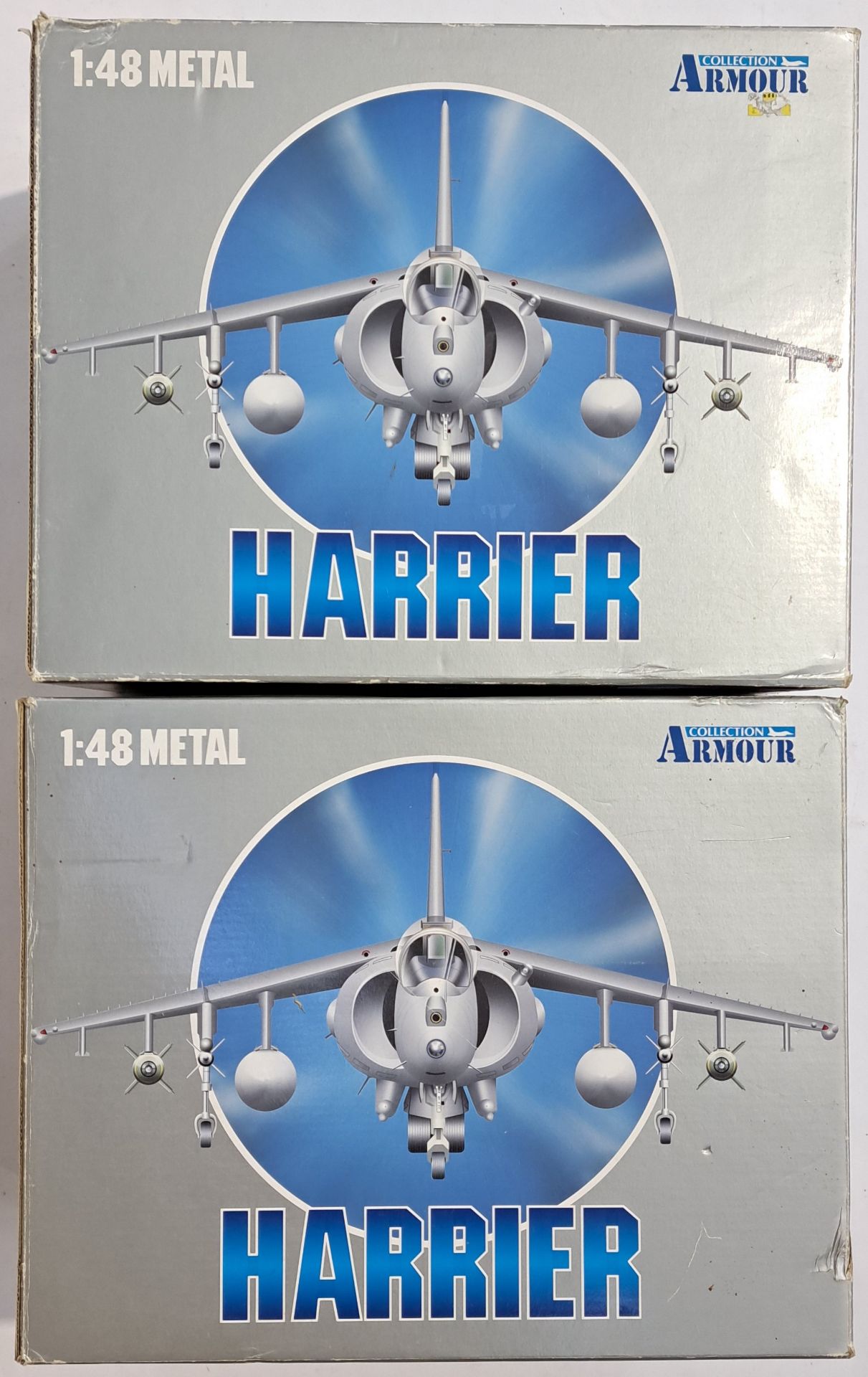 Franklin Mint "Armour Collection", a boxed pair of 1:48 scale military aircraft