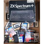 Vintage/Retro Gaming. Sinclair, a boxed Sinclair ZX Spectrum+