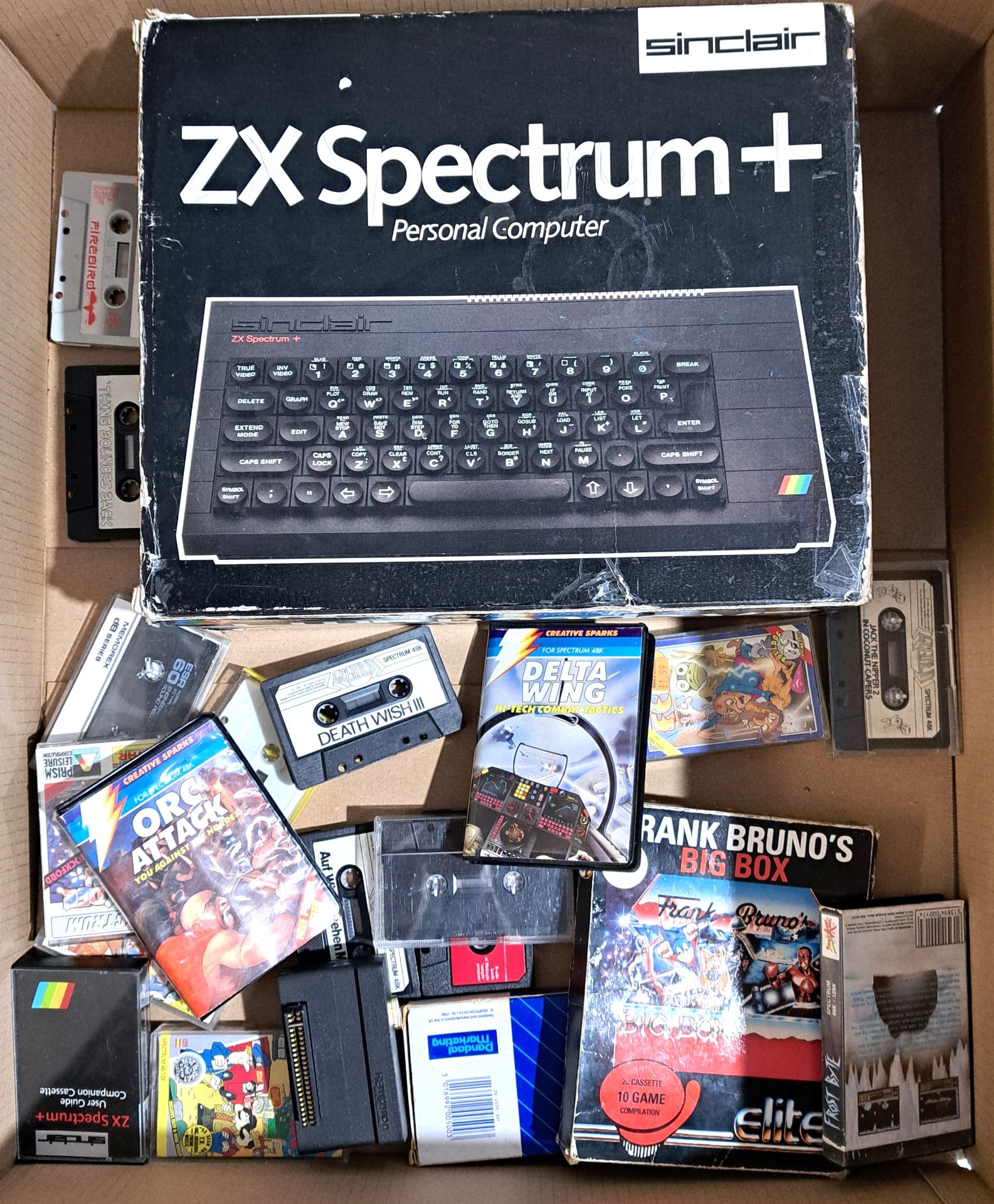 Vintage/Retro Gaming. Sinclair, a boxed Sinclair ZX Spectrum+