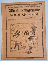 Tottenham Hotspur V Middlesbrough 1934 Pre-War (2nd World War) Football Programme