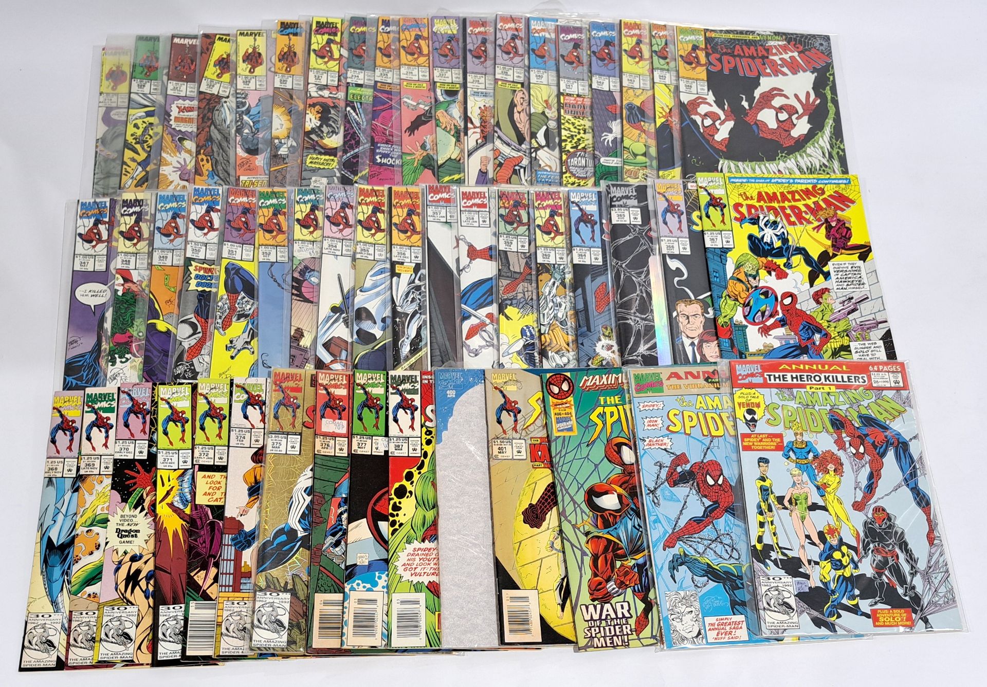 Quantity of Marvel The Amazing Spider-man Comics. Copper Age to Modern