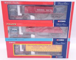 Corgi, a boxed group of 1:50 Scale Truck/Trailer models