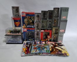 Eaglemoss & similar DC & Marvel Superhero Collection Lead Figurines & similar, a boxed group